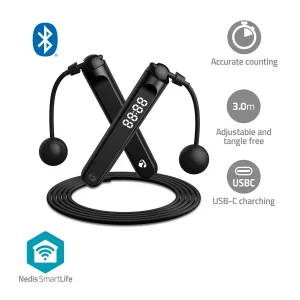 SmartLife Springtouw Bluetooth® - Dual Hall sensor - LED-Scherm