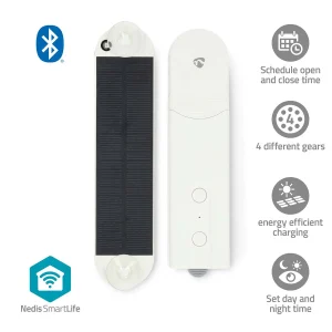 SmartLife Gordijnrobot Kabelsysteem - Paneelgordijnen / Rolgordijnen / Vouwgordijnen - Netvoeding / Solar Powered