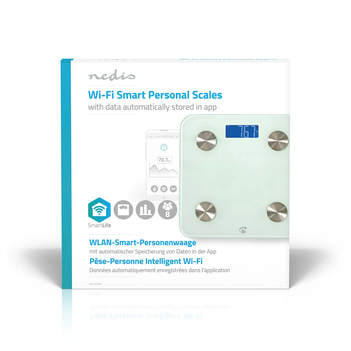 SmartLife Personenweegschaal Wi-Fi - BMR / Botten / Gewicht / Spieren / Vet / Water - 8 - Afbeelding 9