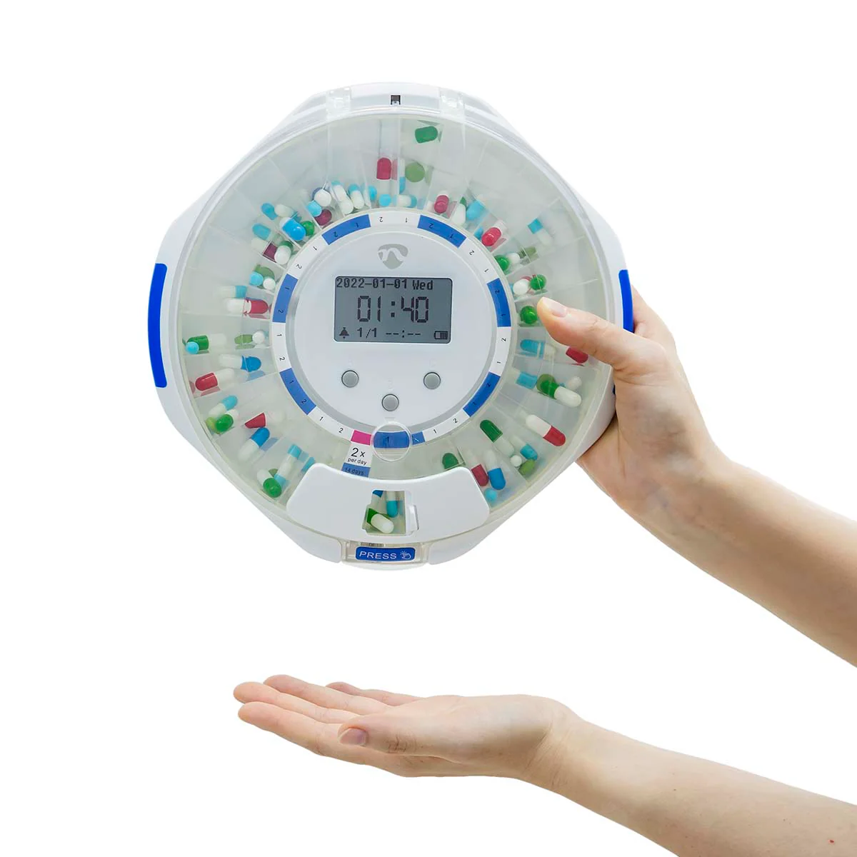 SmartLife Medicijndispenser Wi-Fi - 28 Compartimenten - Aantal alarmtijden: 9 alarmtijden per dag - Afbeelding 7