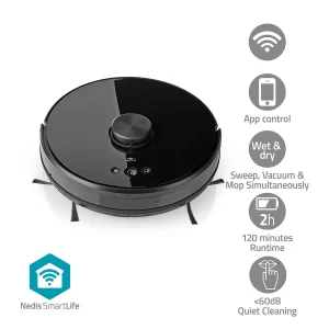SmartLife Robotstofzuiger Laser navigatie - Wi-Fi - Capaciteit opvangreservoir: 0.6l